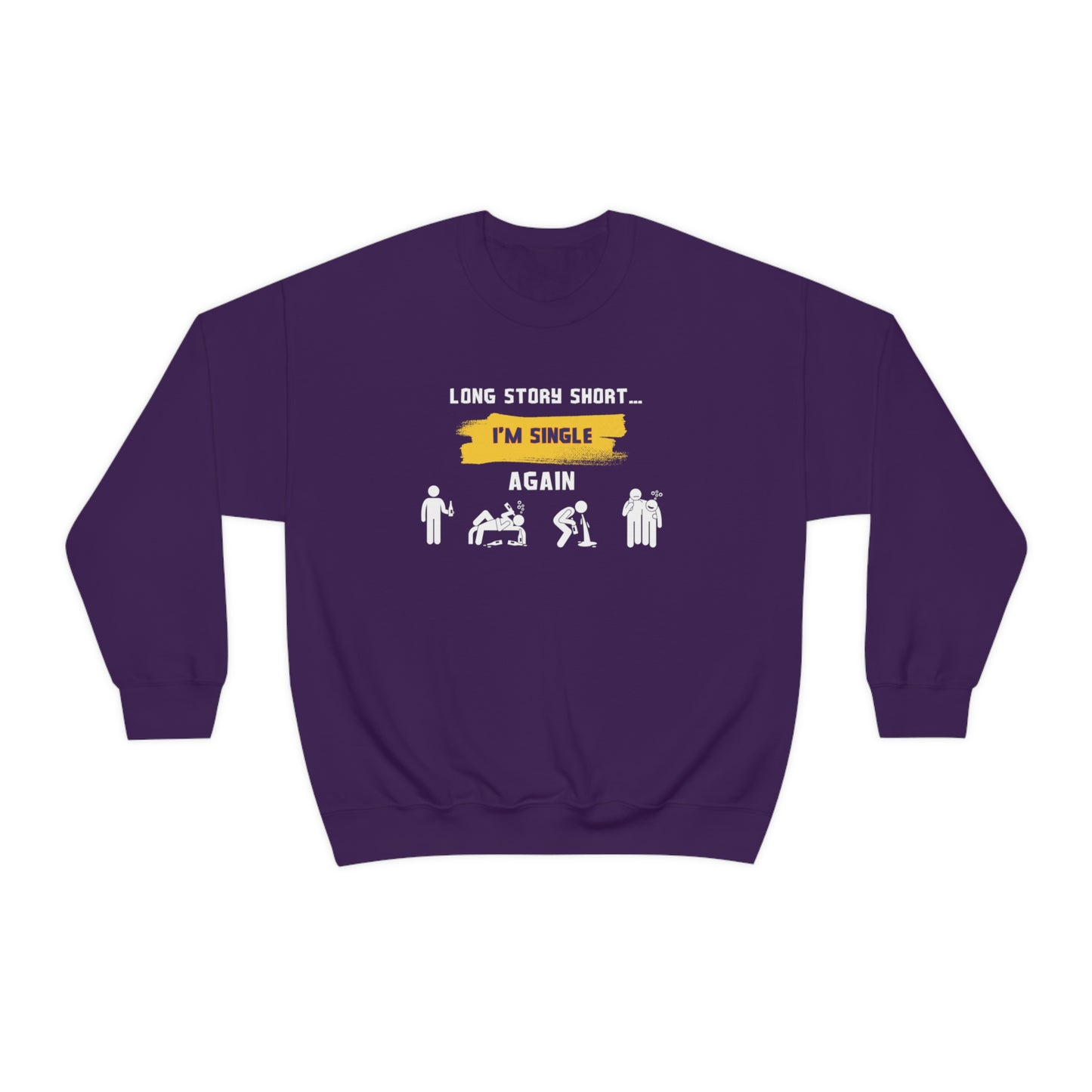 LONG STORY SHORT- Unisex Heavy Blend Crewneck Sweatshirt (VARIETY OF COLORS)