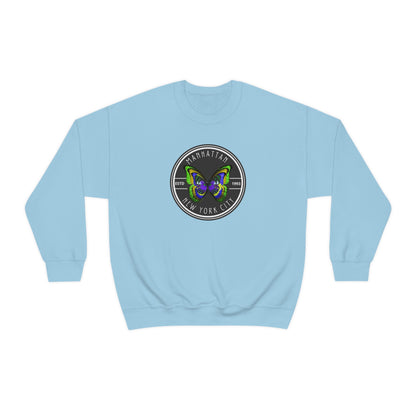 MANHATTAN NYC- Unisex Heavy Blend Crewneck Sweatshirt (VARIETY OF COLORS) "NYC Style Is Always Trending"
