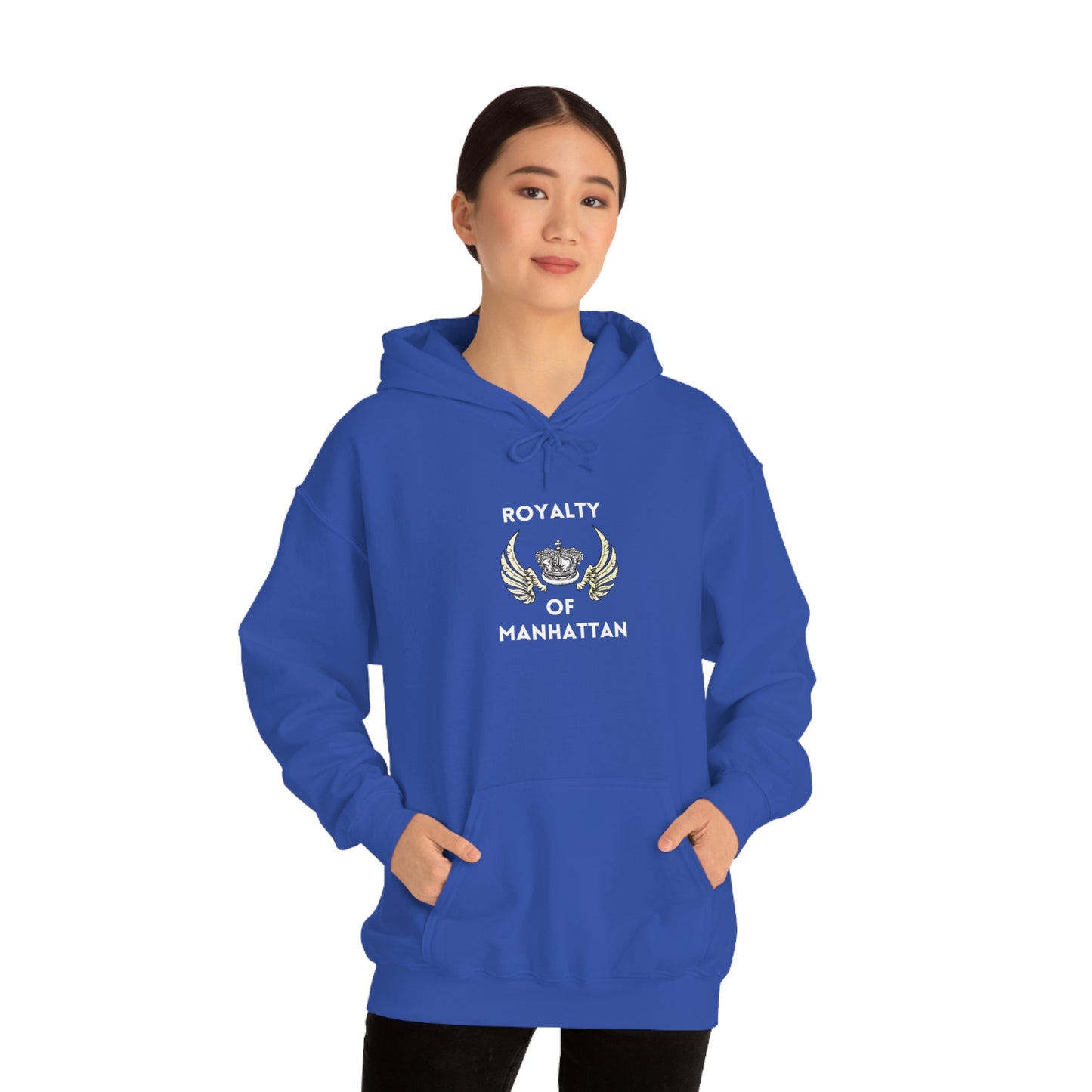 ROYALTY OF MANHATTAN -Unisex Heavy Blend Hooded Sweatshirt (VARIETY OF COLORS) -“Cozy But Make It Streetwear Fancy”