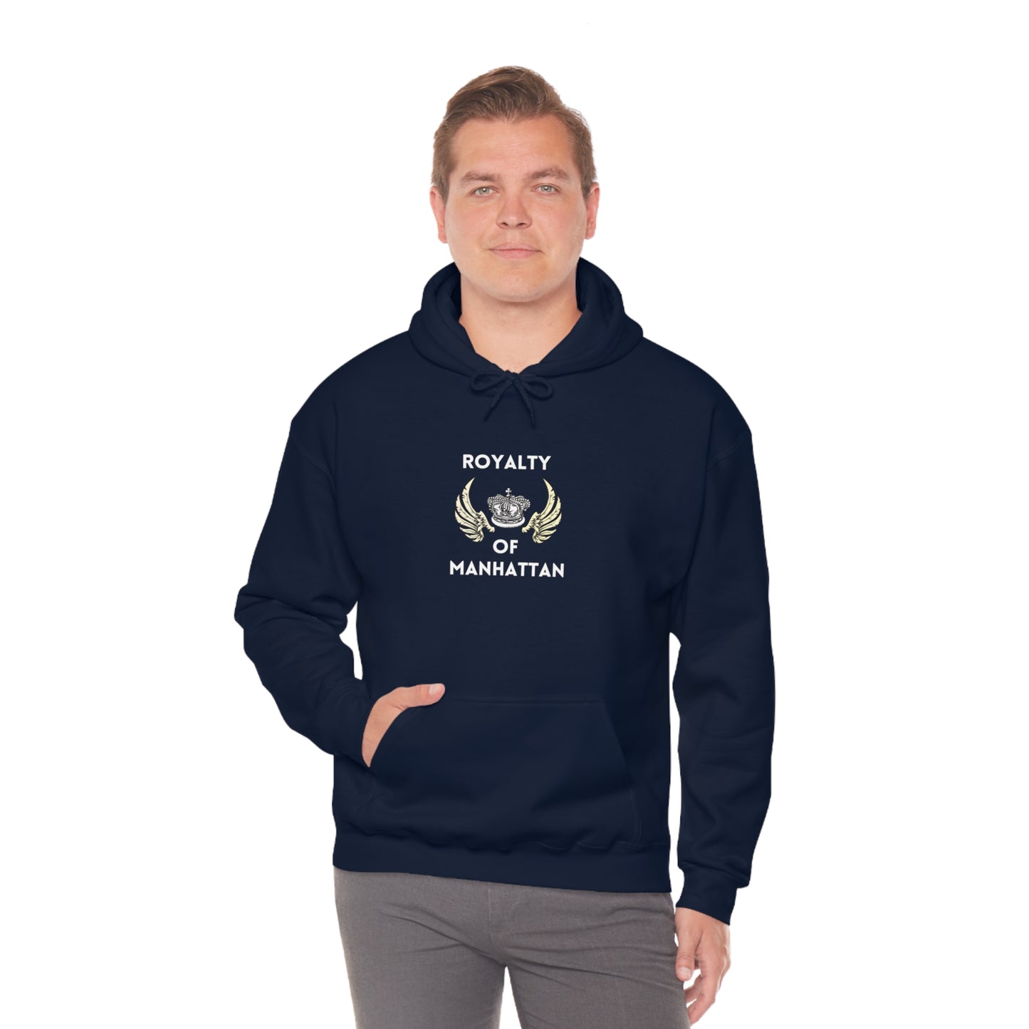ROYALTY OF MANHATTAN -Unisex Heavy Blend Hooded Sweatshirt (VARIETY OF COLORS) -“Cozy But Make It Streetwear Fancy”