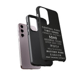 NYC NEIGHBORHOODS -Tough Phone Cases - Fits Most Phone Sizes!! (Dark GREY)
