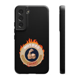 HOT DAD ALERT-Tough Phone Cases - Fits Most Phone Sizes!! (BLACK)