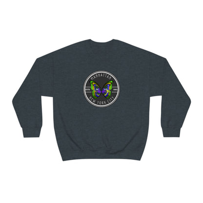 MANHATTAN NYC- Unisex Heavy Blend Crewneck Sweatshirt (VARIETY OF COLORS) "NYC Style Is Always Trending"