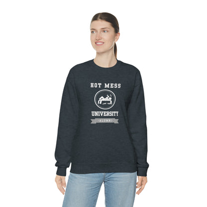 HOT MESS UNIVERSITY- Unisex Heavy Blend Crewneck Sweatshirt (VARIETY OF COLORS)