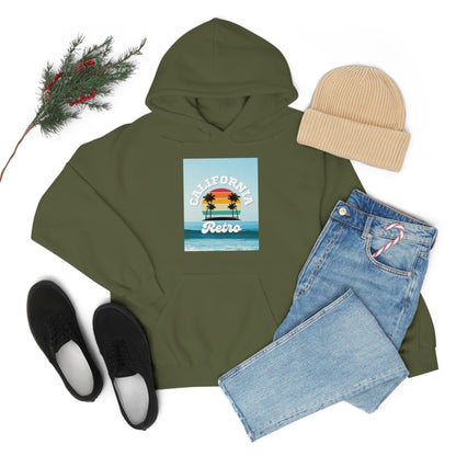 California Retro -Unisex Heavy Blend Hooded Sweatshirt (VARIETY OF COLORS)-“Trendy West Coast Hoodie — Top Pick Streetwear”