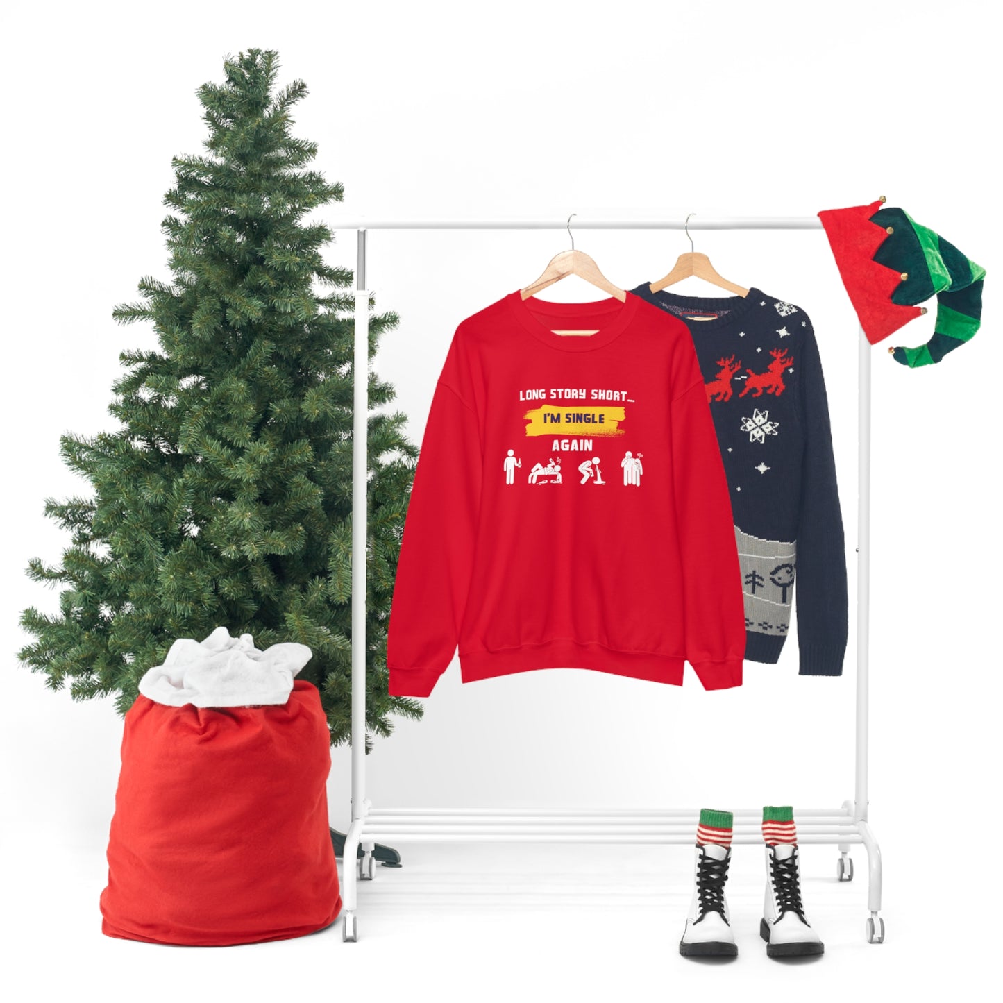 LONG STORY SHORT- Unisex Heavy Blend Crewneck Sweatshirt (VARIETY OF COLORS)