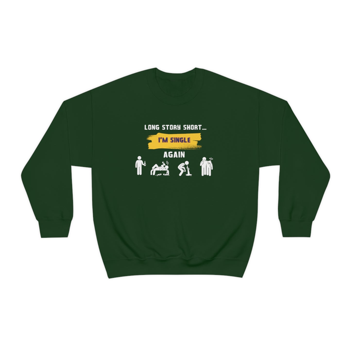 LONG STORY SHORT- Unisex Heavy Blend Crewneck Sweatshirt (VARIETY OF COLORS)