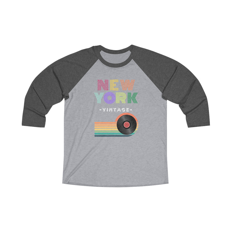 NEW YORK VINTAGE - Unisex Tri-Blend 34 Raglan Tee