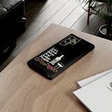 LETS DRINK WINE AND JUDGE-Tough Phone Cases - Fits Most Phone Sizes!! (BLACK)