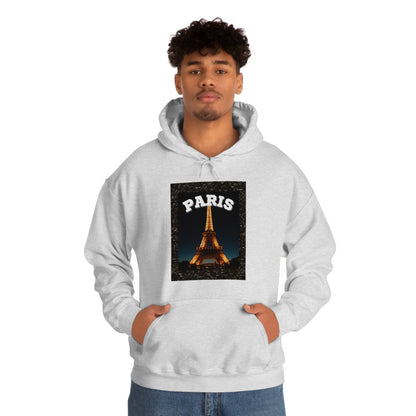 Paris At Night -Unisex Heavy Blend Hooded Sweatshirt (VARIETY OF COLORS)-“Oversized Hoodie With Rizz — Trending Streetwear”