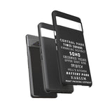 NYC NEIGHBORHOODS -Tough Phone Cases - Fits Most Phone Sizes!! (Dark GREY)