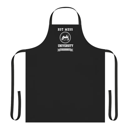 HOT MESS UNIVERSITY- Apron (AOP) (BLACK)