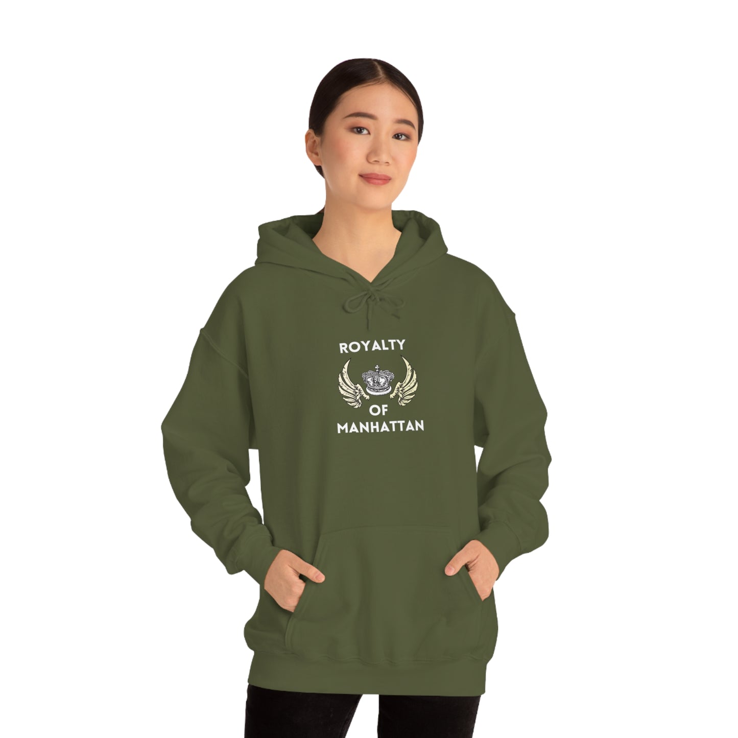 ROYALTY OF MANHATTAN -Unisex Heavy Blend Hooded Sweatshirt (VARIETY OF COLORS) -“Cozy But Make It Streetwear Fancy”