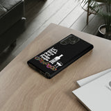 LETS DRINK WINE AND JUDGE-Tough Phone Cases - Fits Most Phone Sizes!! (BLACK)