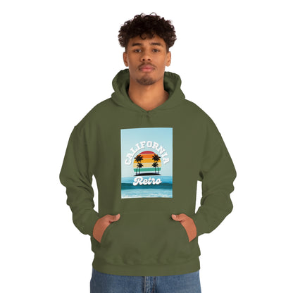 California Retro -Unisex Heavy Blend Hooded Sweatshirt (VARIETY OF COLORS)-“Trendy West Coast Hoodie — Top Pick Streetwear”