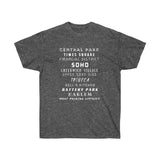 NYC NEIGHBORHOODS- T Shirt (variety Of Colors)
