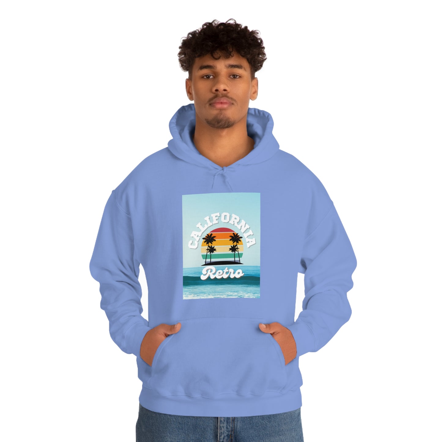 California Retro -Unisex Heavy Blend Hooded Sweatshirt (VARIETY OF COLORS)-“Trendy West Coast Hoodie — Top Pick Streetwear”
