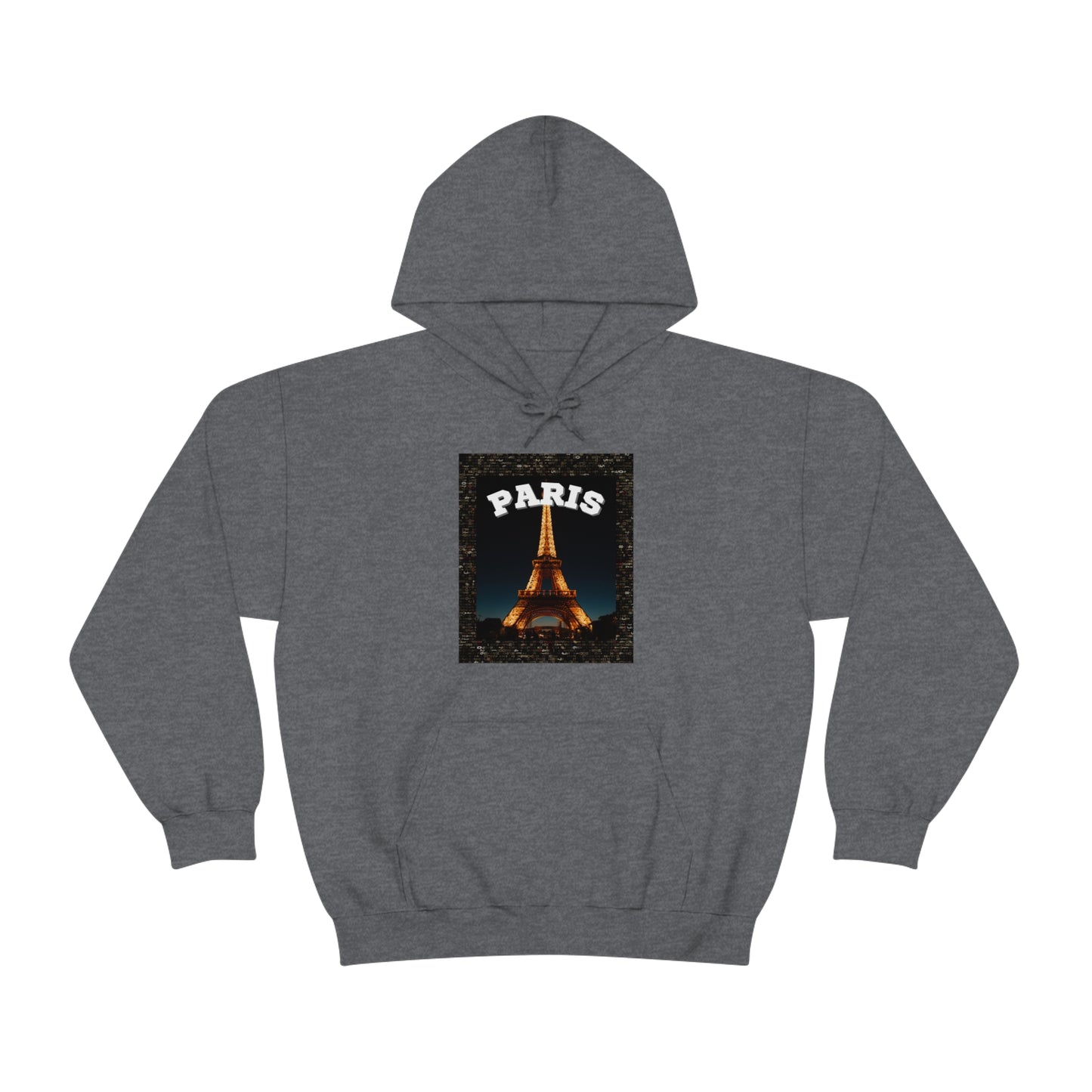 Paris At Night -Unisex Heavy Blend Hooded Sweatshirt (VARIETY OF COLORS)-“Oversized Hoodie With Rizz — Trending Streetwear”