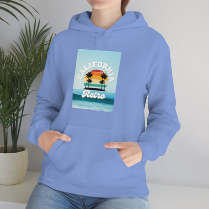 California Retro -Unisex Heavy Blend Hooded Sweatshirt (VARIETY OF COLORS)-“Trendy West Coast Hoodie — Top Pick Streetwear”