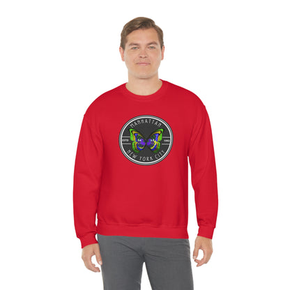 MANHATTAN NYC- Unisex Heavy Blend Crewneck Sweatshirt (VARIETY OF COLORS) "NYC Style Is Always Trending"