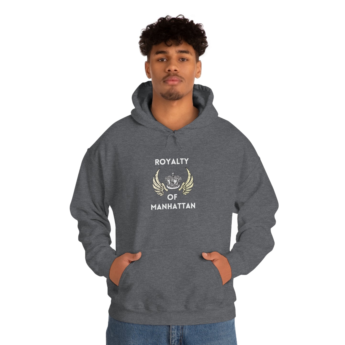 ROYALTY OF MANHATTAN -Unisex Heavy Blend Hooded Sweatshirt (VARIETY OF COLORS) -“Cozy But Make It Streetwear Fancy”