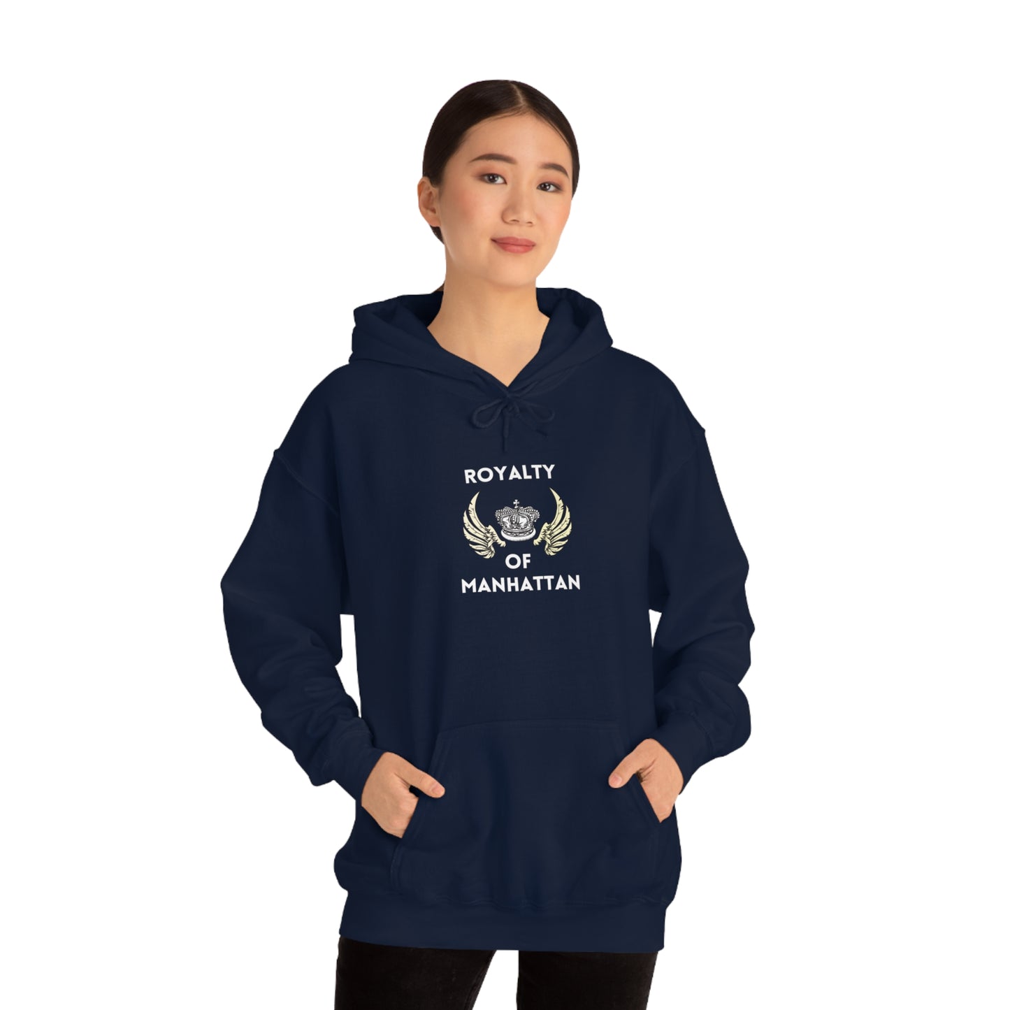 ROYALTY OF MANHATTAN -Unisex Heavy Blend Hooded Sweatshirt (VARIETY OF COLORS) -“Cozy But Make It Streetwear Fancy”