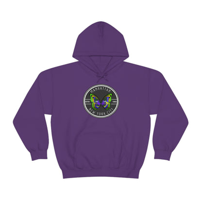 MANHATTAN NYC- Unisex Heavy Blend Hooded Sweatshirt (VARIETY OF COLORS)-“Trendy NYC Pullover Made for Photos, Coffee Runs, and Slay”