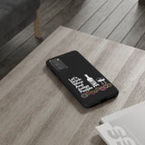 LETS DRINK WINE AND JUDGE-Tough Phone Cases - Fits Most Phone Sizes!! (BLACK)