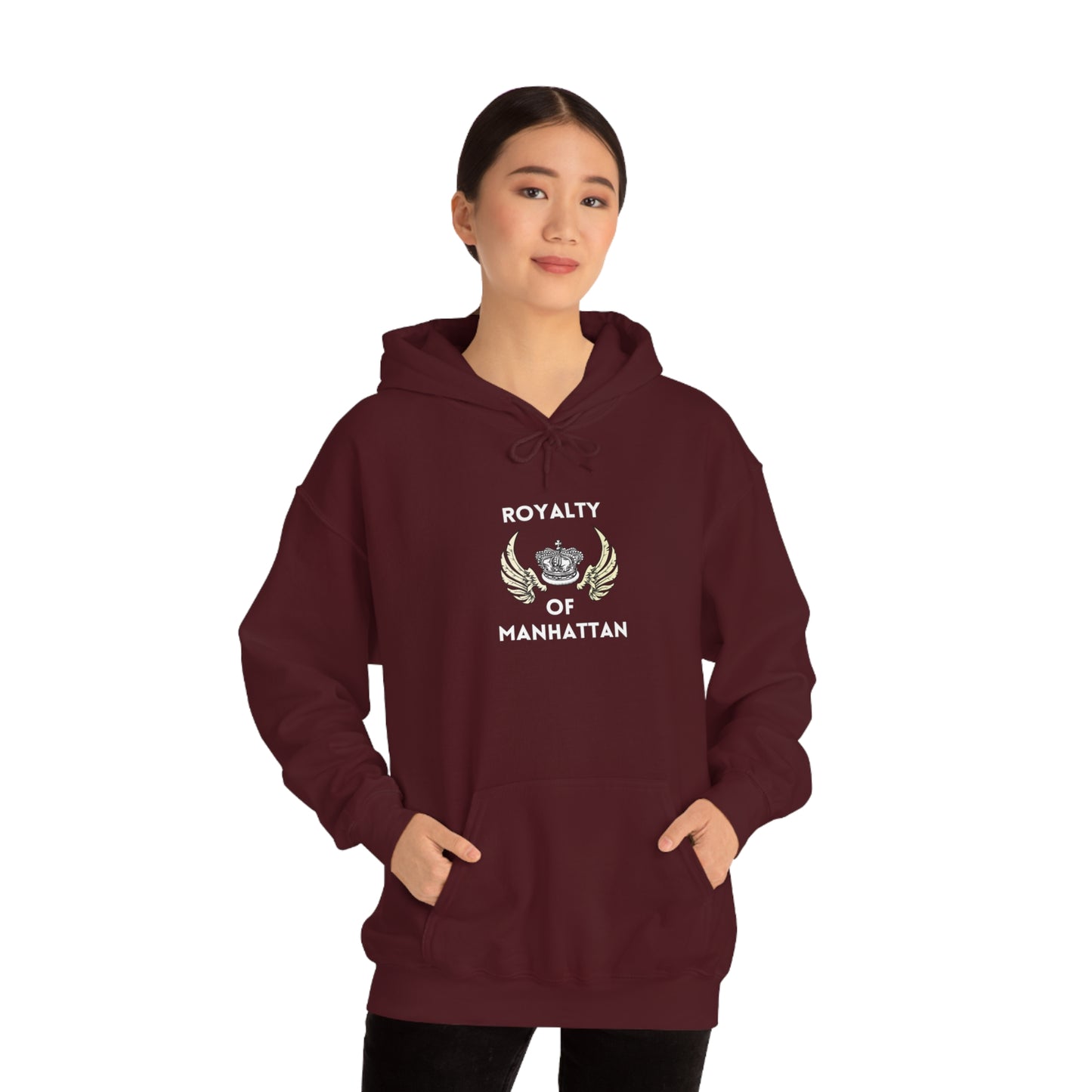 ROYALTY OF MANHATTAN -Unisex Heavy Blend Hooded Sweatshirt (VARIETY OF COLORS) -“Cozy But Make It Streetwear Fancy”