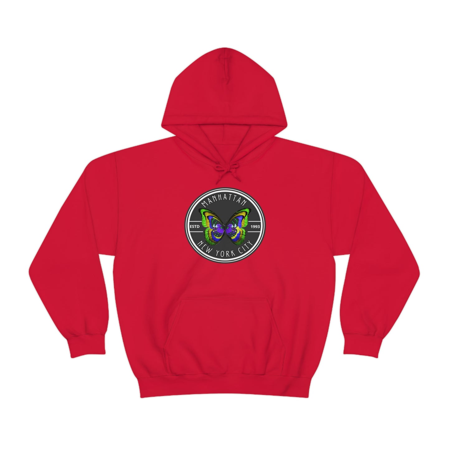 MANHATTAN NYC- Unisex Heavy Blend Hooded Sweatshirt (VARIETY OF COLORS)-“Trendy NYC Pullover Made for Photos, Coffee Runs, and Slay”