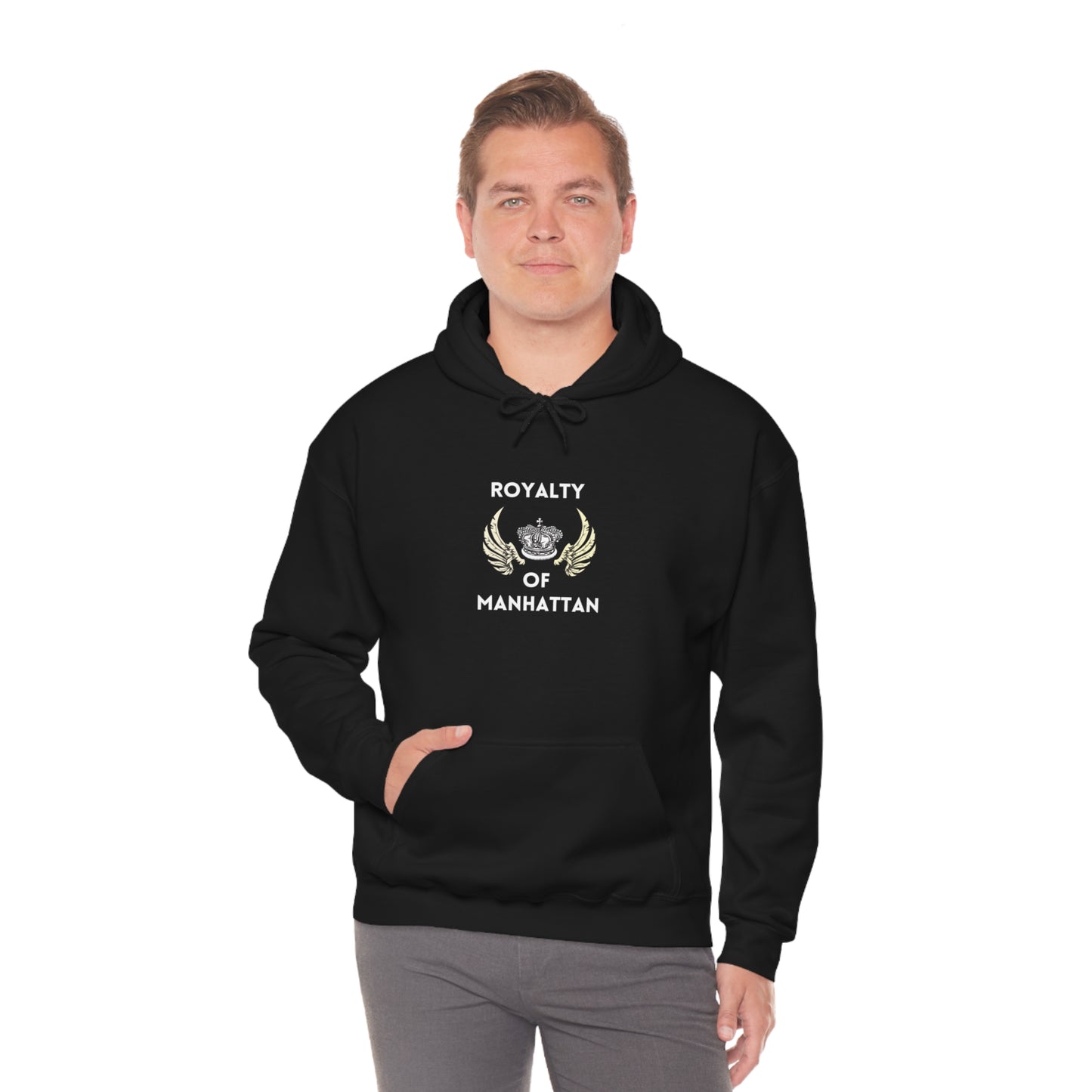 ROYALTY OF MANHATTAN -Unisex Heavy Blend Hooded Sweatshirt (VARIETY OF COLORS) -“Cozy But Make It Streetwear Fancy”