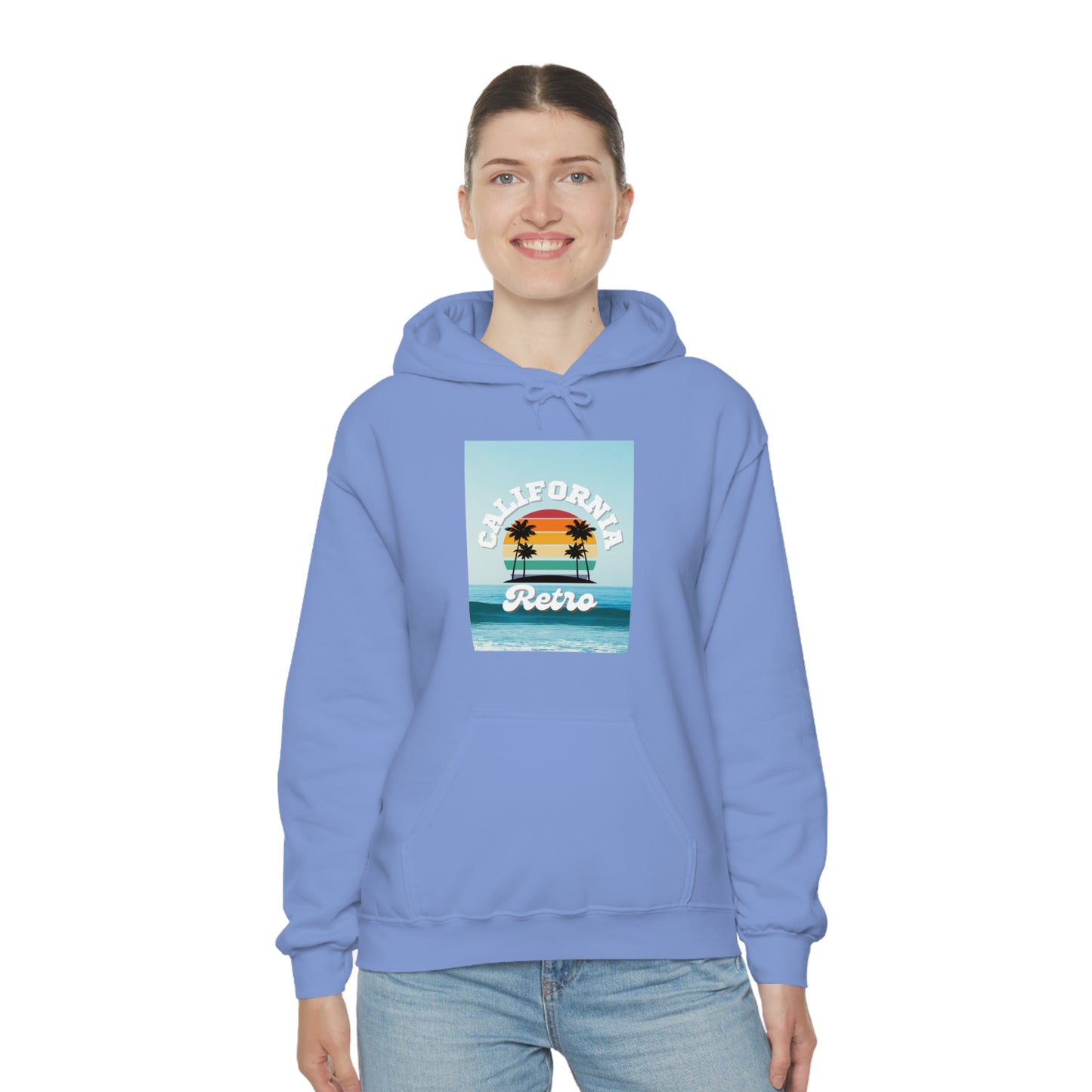 California Retro -Unisex Heavy Blend Hooded Sweatshirt (VARIETY OF COLORS)-“Trendy West Coast Hoodie — Top Pick Streetwear”