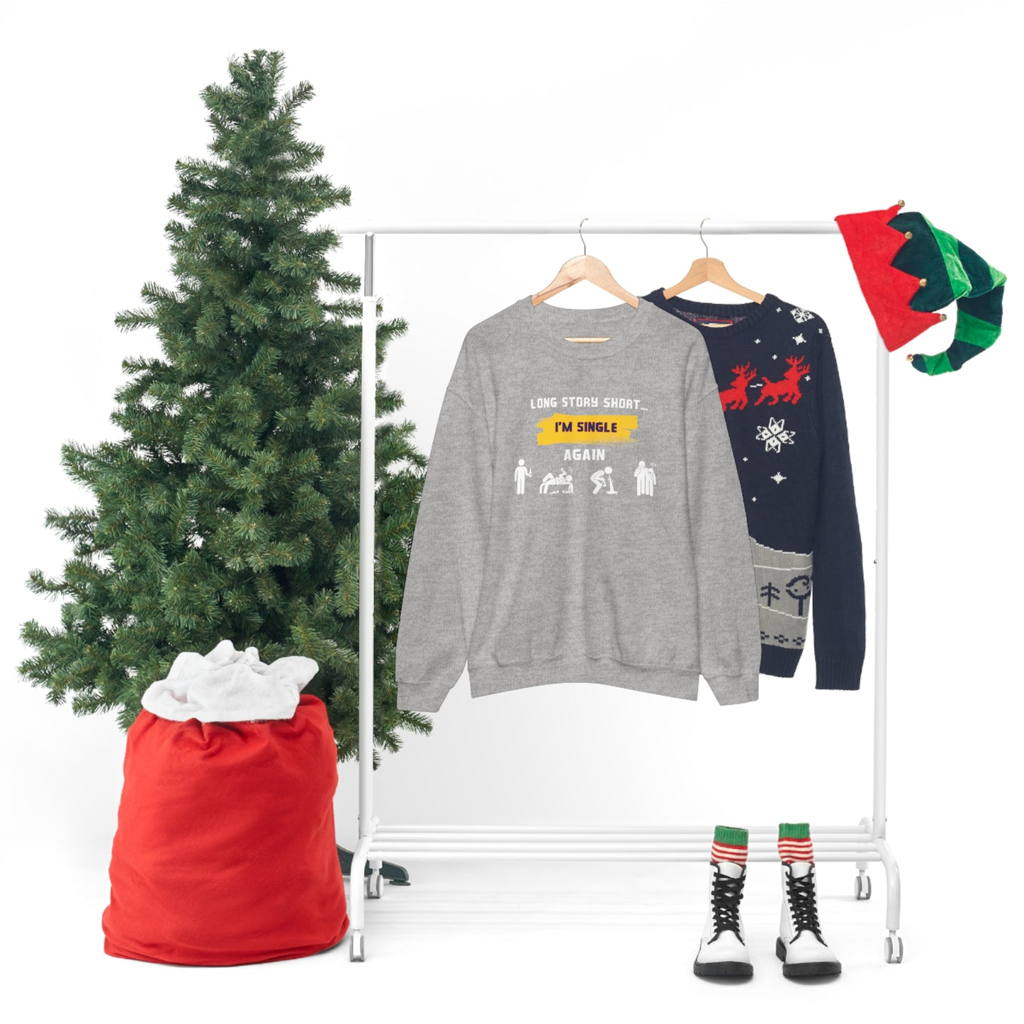 LONG STORY SHORT- Unisex Heavy Blend Crewneck Sweatshirt (VARIETY OF COLORS)