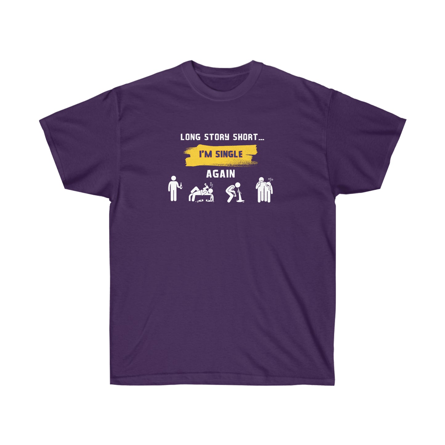 LONG STORY SHORT I’M SINGLE- T-Shirt (VARIETY OF COLORS) GREAT GIFT FOR THOSE “Single by Choice, Slaying by Nature Funny Tee”