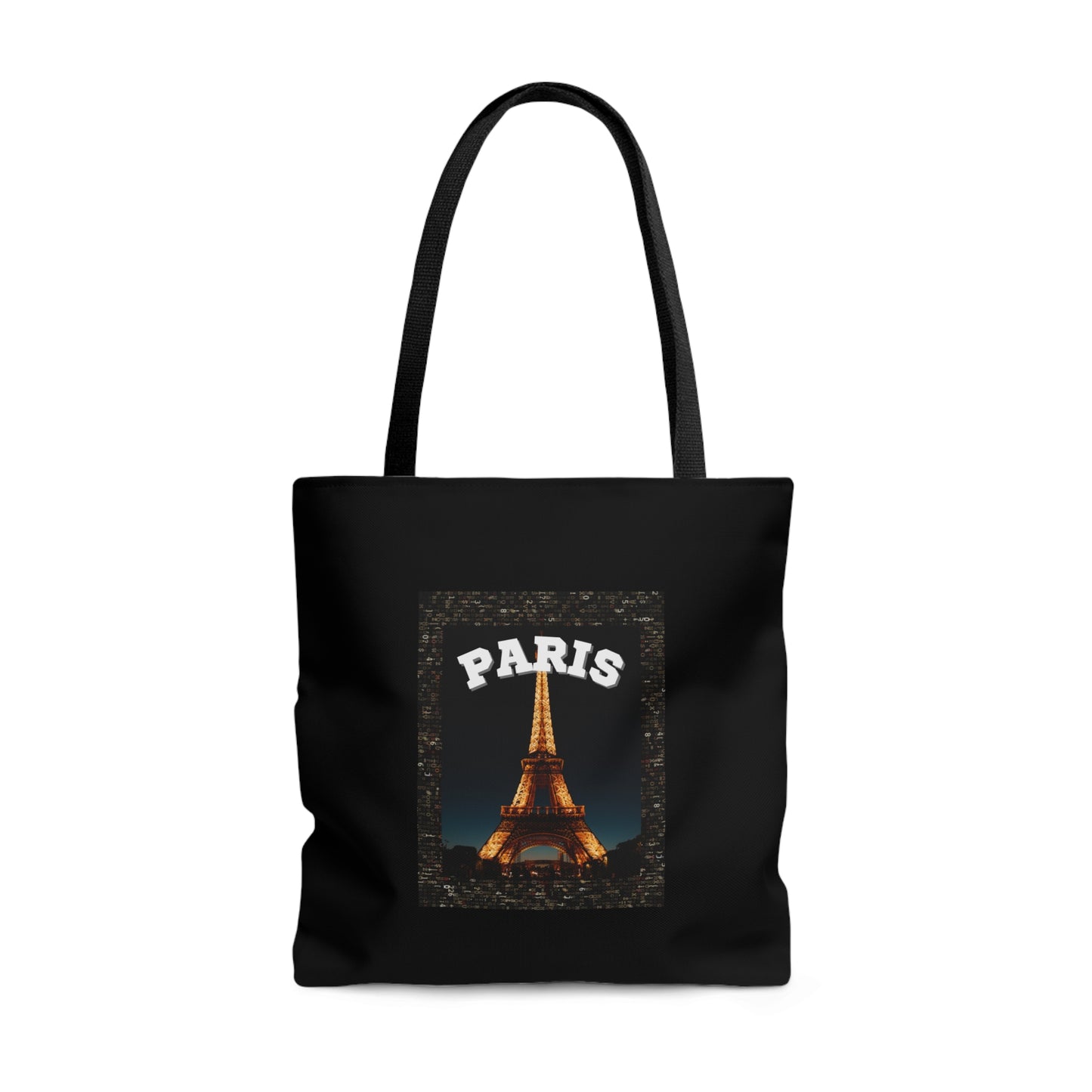 Paris At Night -AOP Tote Bag (BLACK)-"A Tote Worth Talking About"