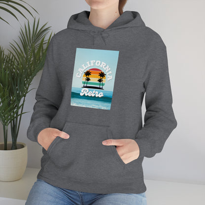 California Retro -Unisex Heavy Blend Hooded Sweatshirt (VARIETY OF COLORS)-“Trendy West Coast Hoodie — Top Pick Streetwear”