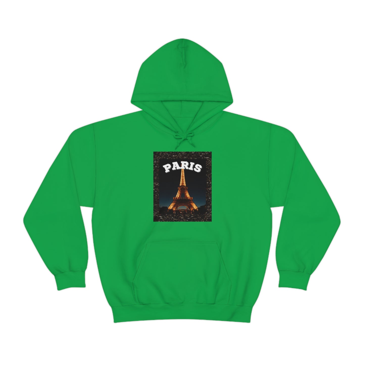Paris At Night -Unisex Heavy Blend Hooded Sweatshirt (VARIETY OF COLORS)-“Oversized Hoodie With Rizz — Trending Streetwear”