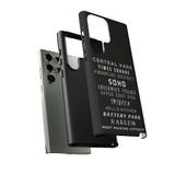 NYC NEIGHBORHOODS -Tough Phone Cases - Fits Most Phone Sizes!! (Dark GREY)