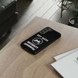 HOT MESS UNIVERSITY -Tough Phone Cases - Fits Most Phone Sizes!! (BLACK)