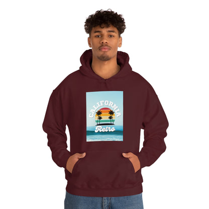 California Retro -Unisex Heavy Blend Hooded Sweatshirt (VARIETY OF COLORS)-“Trendy West Coast Hoodie — Top Pick Streetwear”