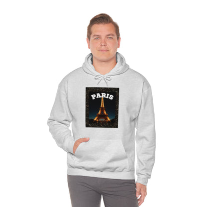 Paris At Night -Unisex Heavy Blend Hooded Sweatshirt (VARIETY OF COLORS)-“Oversized Hoodie With Rizz — Trending Streetwear”