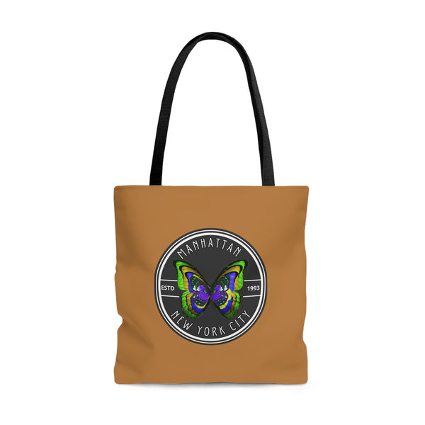 MANHATTAN NYC- AOP Tote Bag (LIGHT BROWN)