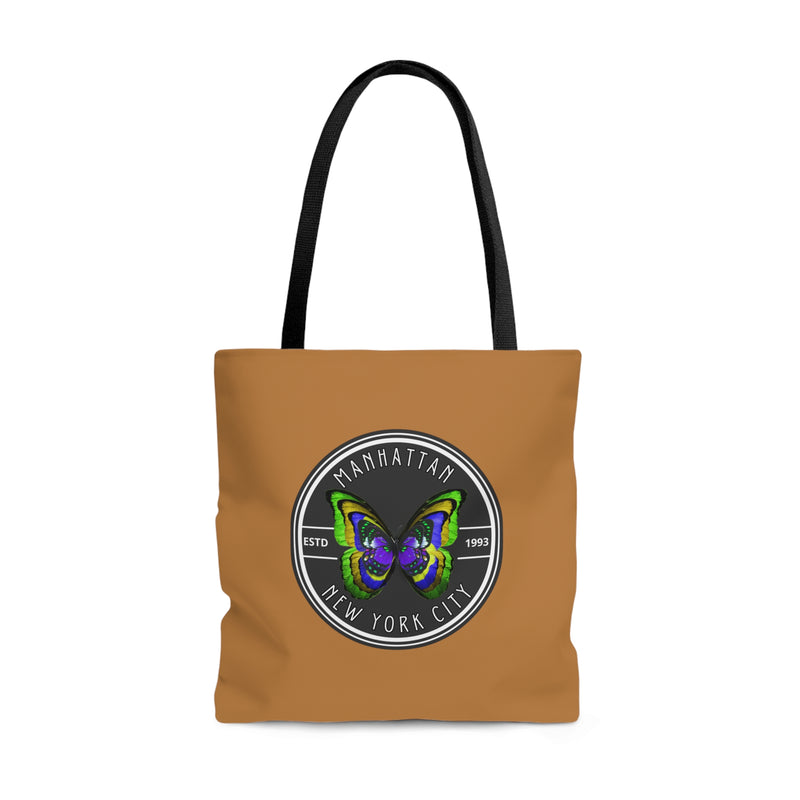 MANHATTAN NYC- AOP Tote Bag (LIGHT BROWN)