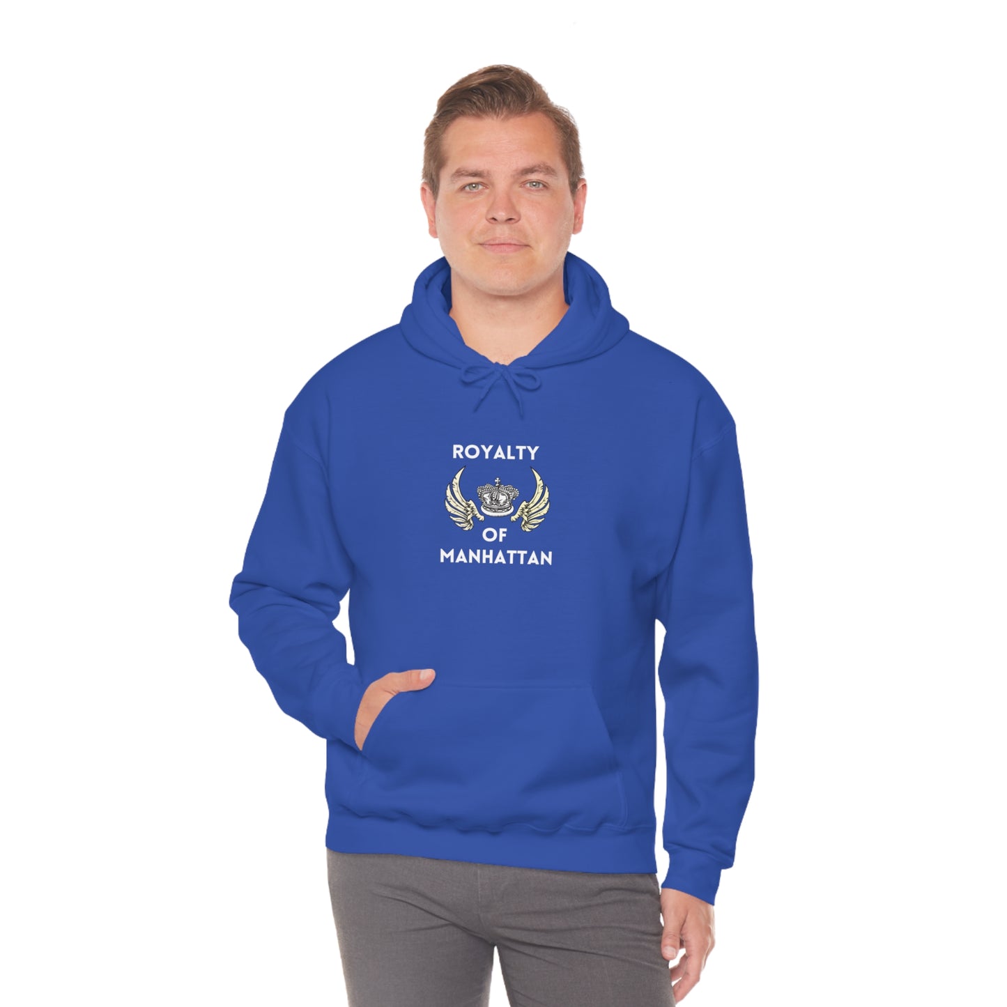 ROYALTY OF MANHATTAN -Unisex Heavy Blend Hooded Sweatshirt (VARIETY OF COLORS) -“Cozy But Make It Streetwear Fancy”