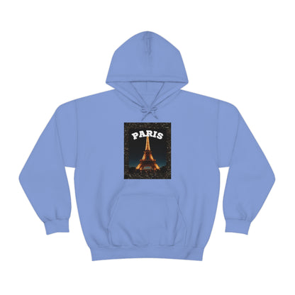 Paris At Night -Unisex Heavy Blend Hooded Sweatshirt (VARIETY OF COLORS)-“Oversized Hoodie With Rizz — Trending Streetwear”
