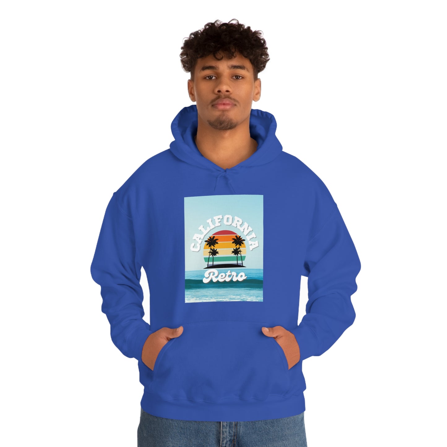 California Retro -Unisex Heavy Blend Hooded Sweatshirt (VARIETY OF COLORS)-“Trendy West Coast Hoodie — Top Pick Streetwear”