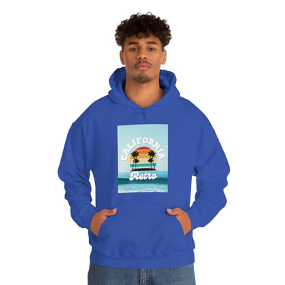 California Retro -Unisex Heavy Blend Hooded Sweatshirt (VARIETY OF COLORS)-“Trendy West Coast Hoodie — Top Pick Streetwear”