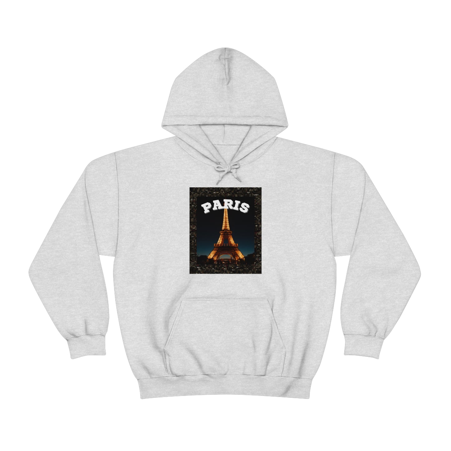 Paris At Night -Unisex Heavy Blend Hooded Sweatshirt (VARIETY OF COLORS)-“Oversized Hoodie With Rizz — Trending Streetwear”